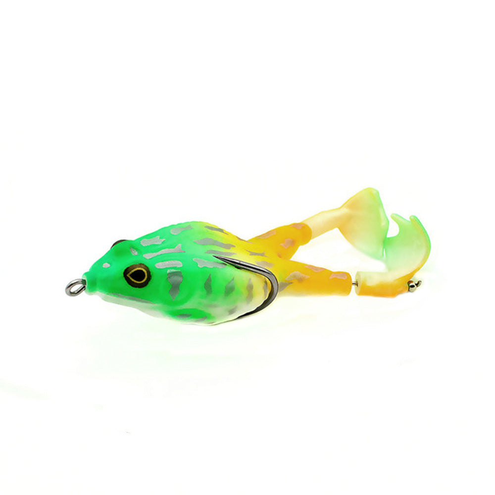 Appât souple grenouille à double hélice