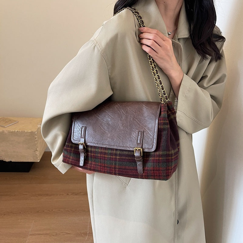 Sac fourre-tout assorti à motif Fashion Check Pattren