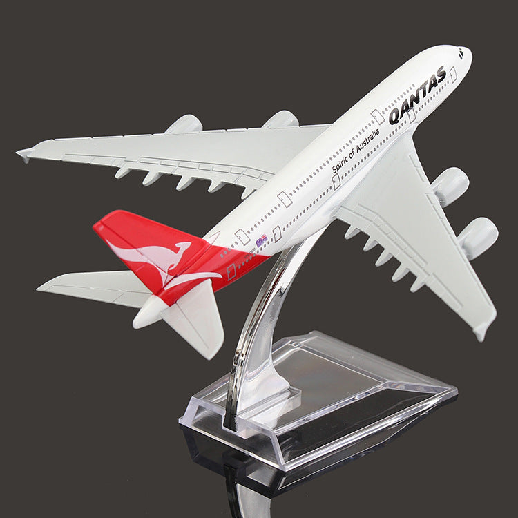 Modèle d'avion de l'aviation civile en alliage, modèle Airbus International, Simulation de modèle d'avion de bureau, décoration
