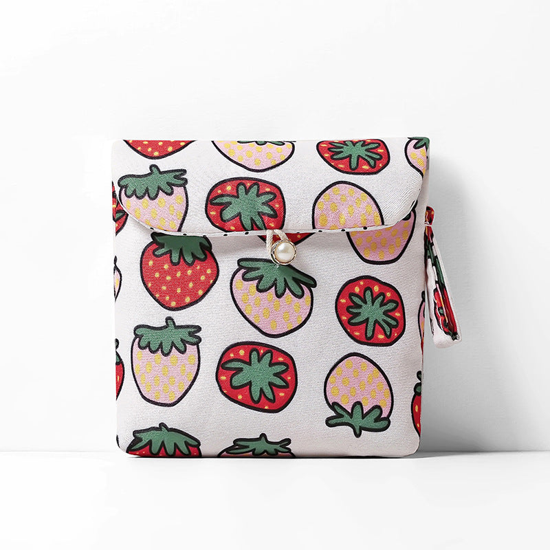 Bolsa de almacenamiento de toallas de viaje para tía, dispensador portátil de servilletas de dibujos animados, bolsa de servilleta sanitaria