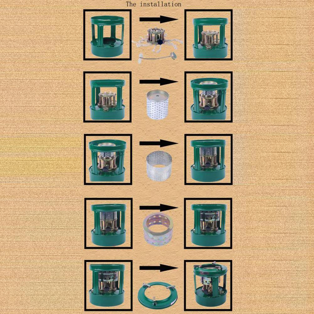 Estufa de queroseno para acampar
