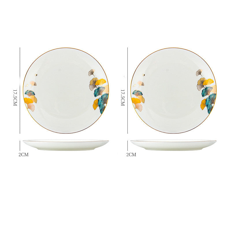 Assiettes à dîner Assiette à steak en céramique Web Porcelaine