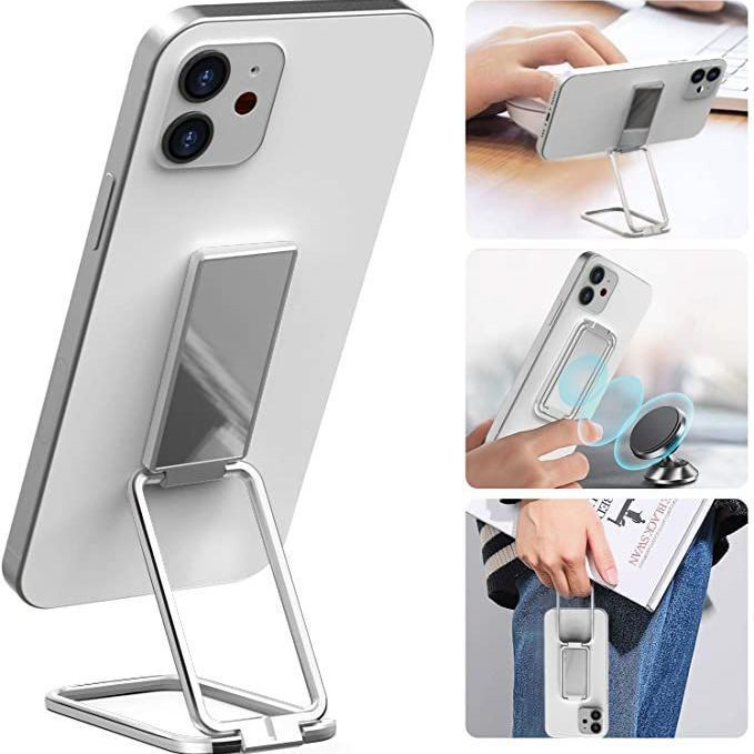 Support de téléphone portable pliable, boucle annulaire rétractable, support magnétique de bureau pour téléphone portable de voiture, accessoires de bureau