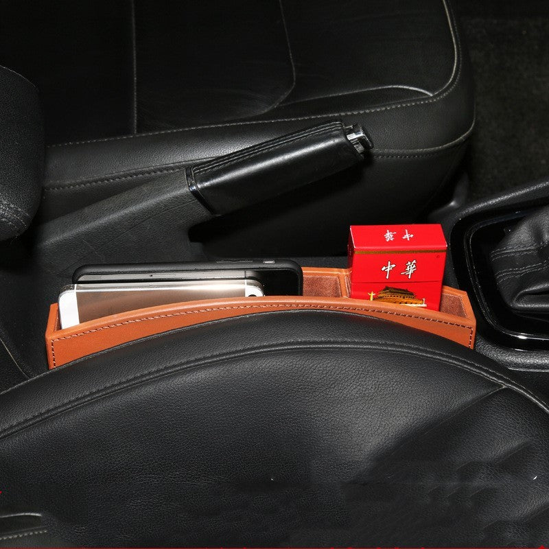 Car seat slot leak proof mobile phone storage box