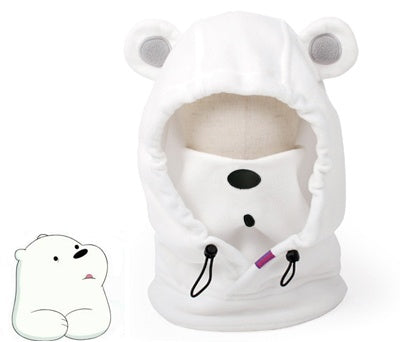 Casque de Protection de Ski, couvre-chef, ours brun, lapin, ours blanc, dessin animé