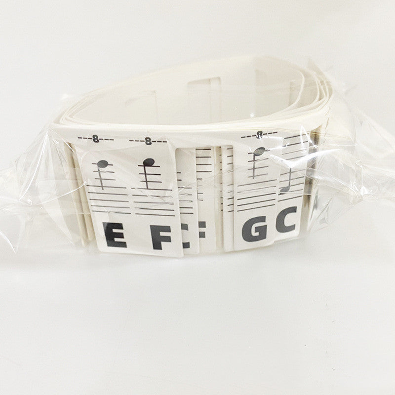 Autocollants pour clavier de barre de notes de piano, carte blanche à 88 touches