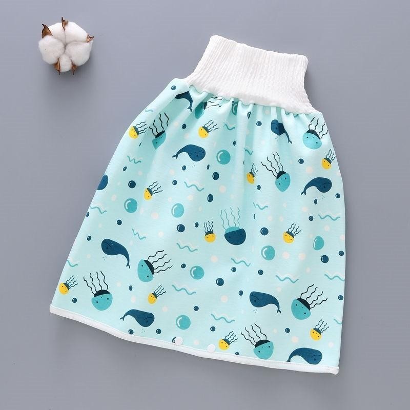 Jupe couche bébé en coton et fibre de bambou