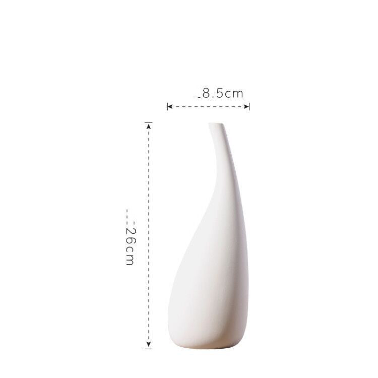Ornements de vase en céramique goutte d'eau