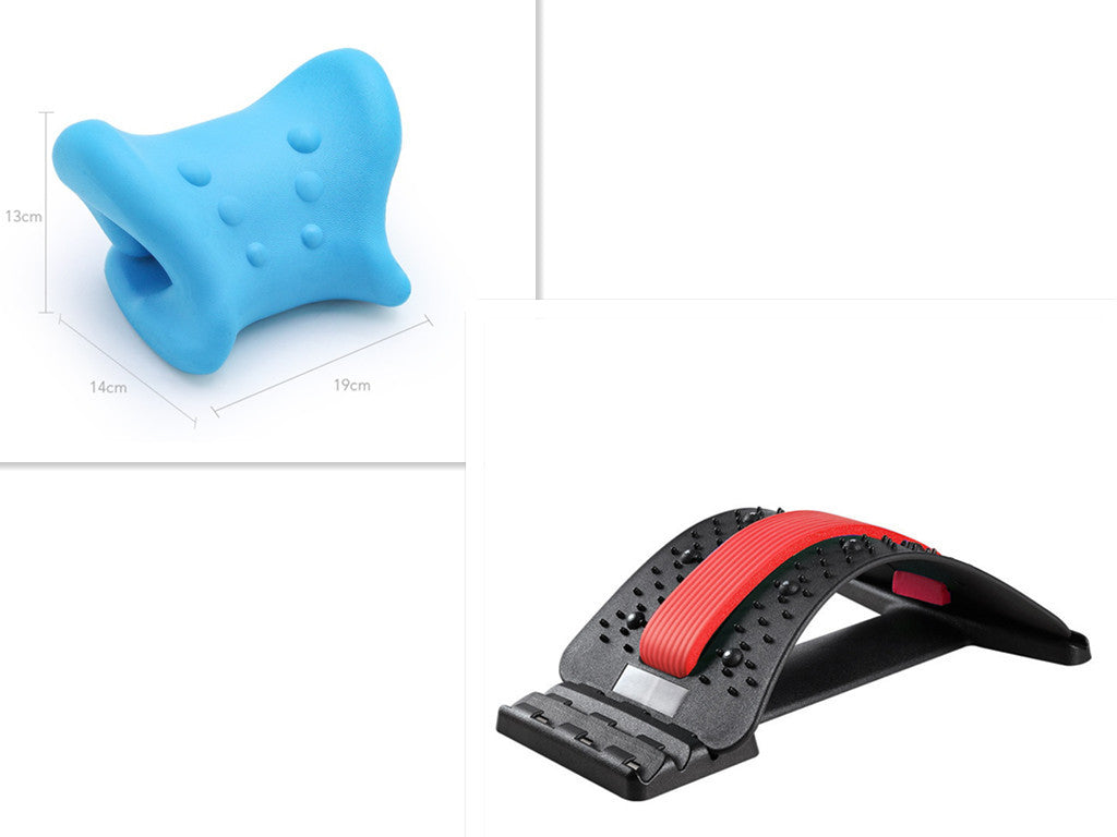 Almohada restauradora para dormir individual, almohada cervical de tracción para masaje