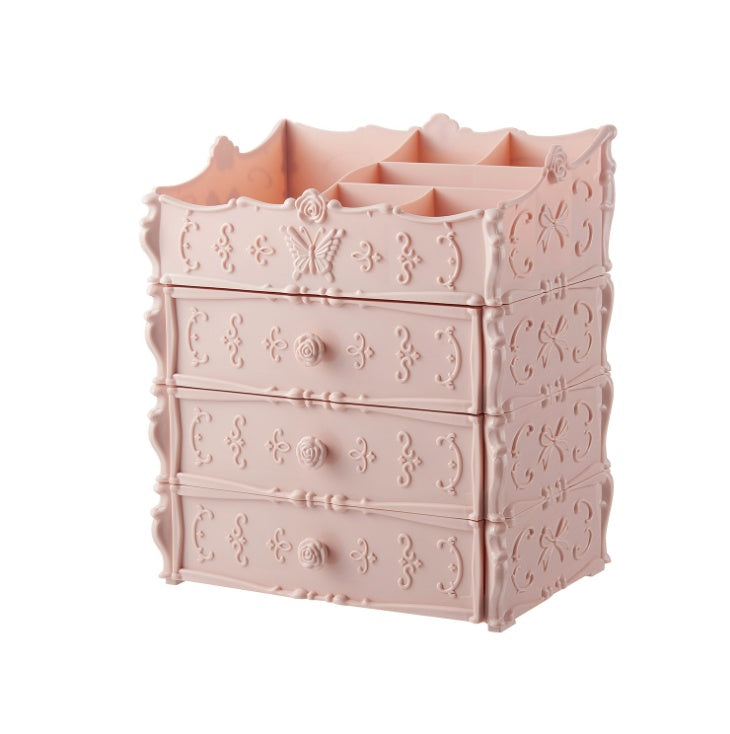Organisateur de maquillage Transparent, boîte de rangement de cosmétiques, tiroir de bureau, bacs de rangement de bijoux et de beauté, rouge à lèvres, cadeaux de noël