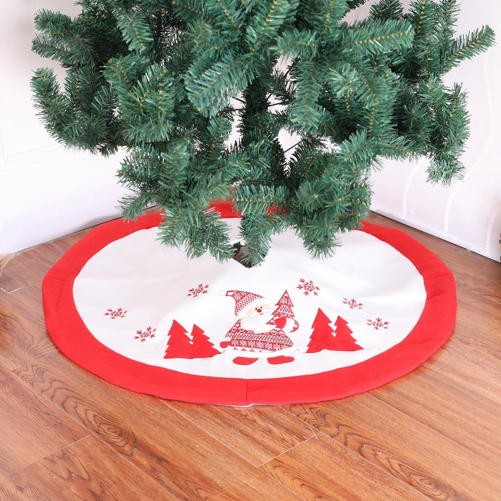 Jupe d'arbre de Noël Décorations d'arbre de Noël Cadeaux de Noël Assortiment de scènes de Noël