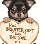 Colgante de llavero acrílico Love Dog