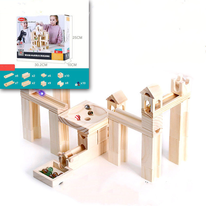 Bloques de apilamiento de arcoíris de madera, juguetes creativos coloridos de aprendizaje y construcción educativa