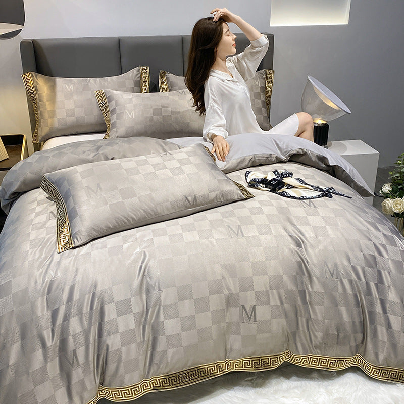 Draps en coton et soie, drap-housse, housse de couette