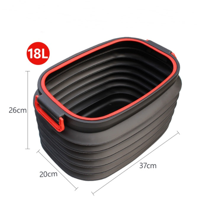 Vehicle-Mounted Retractable Fishing Car Washing Bucket