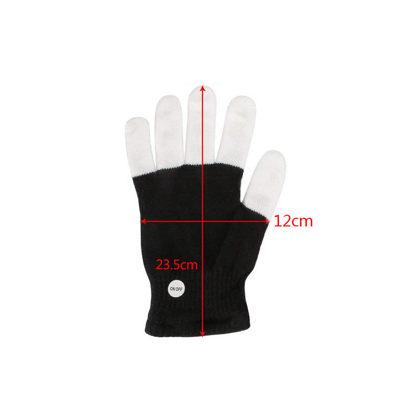 Gants lumineux LED Gants lumineux arc-en-ciel
