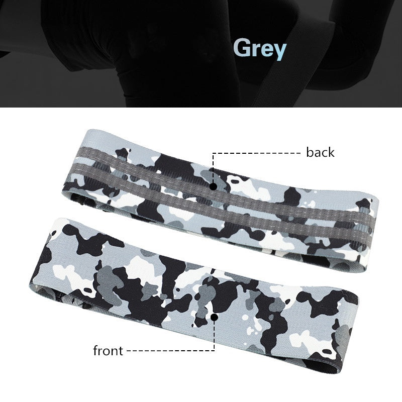 Bande de résistance de couleur camouflage de yoga antidérapante