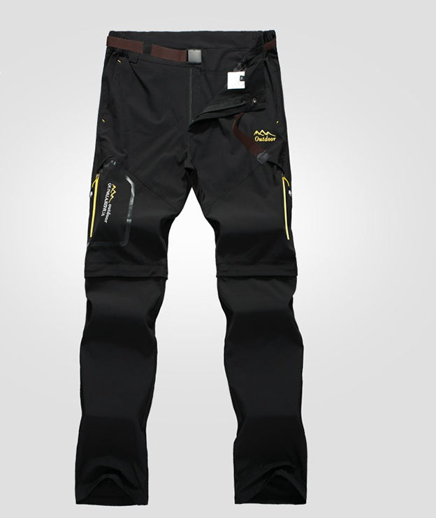 Pantalon de randonnée extensible à séchage rapide, deux shorts détachables, été