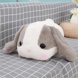 Lop almohada de conejo de dibujos animados cabeza de peluche conejo