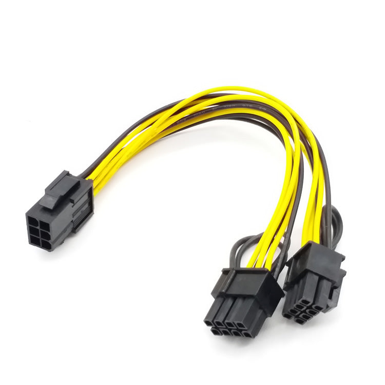 Cable de alimentación para gráficos 6P a cable de alimentación para gráficos dual 8P 6P a 6+2