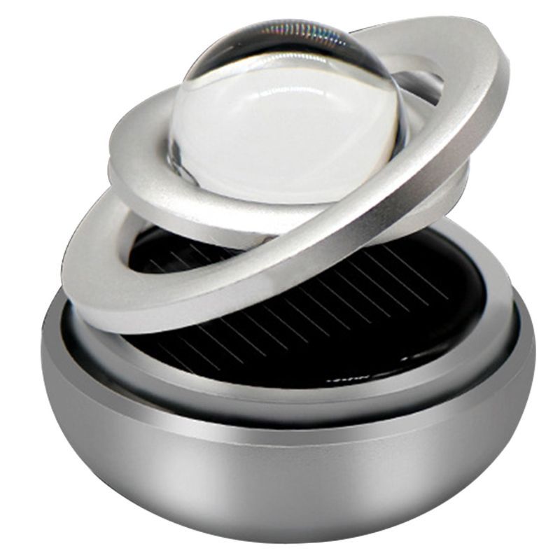 Diffuseur d'huile essentielle de parfum de sortie de climatisation d'aromathérapie suspendue rotative à Double anneau interstellaire solaire