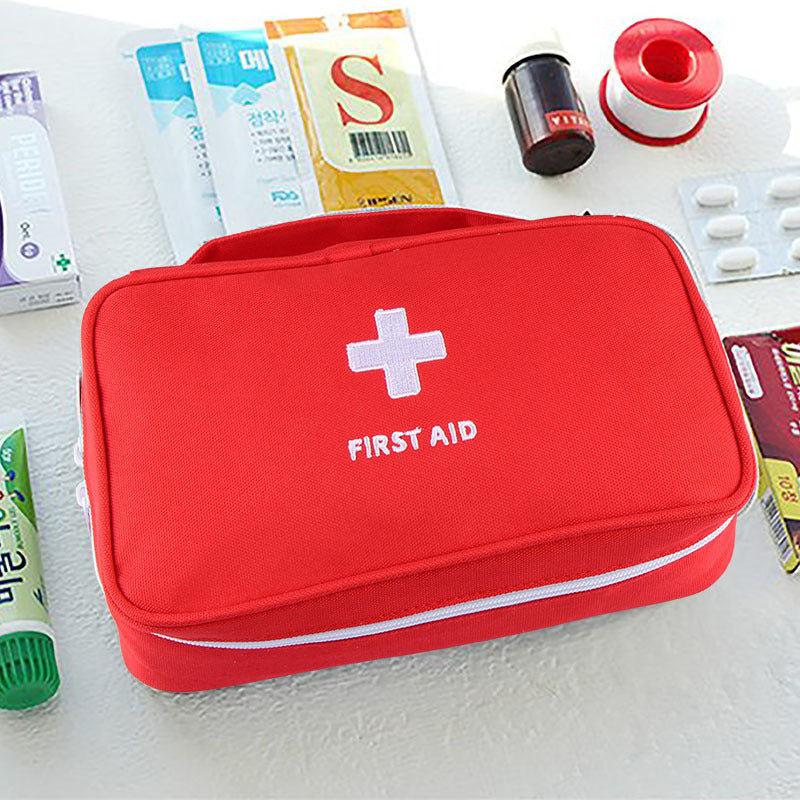 Vide Grande trousse de premiers secours Médicaments Camping en plein air Survie Sac à main Kits d'urgence Voyage Sac médical Sac de rangement portable Rouge