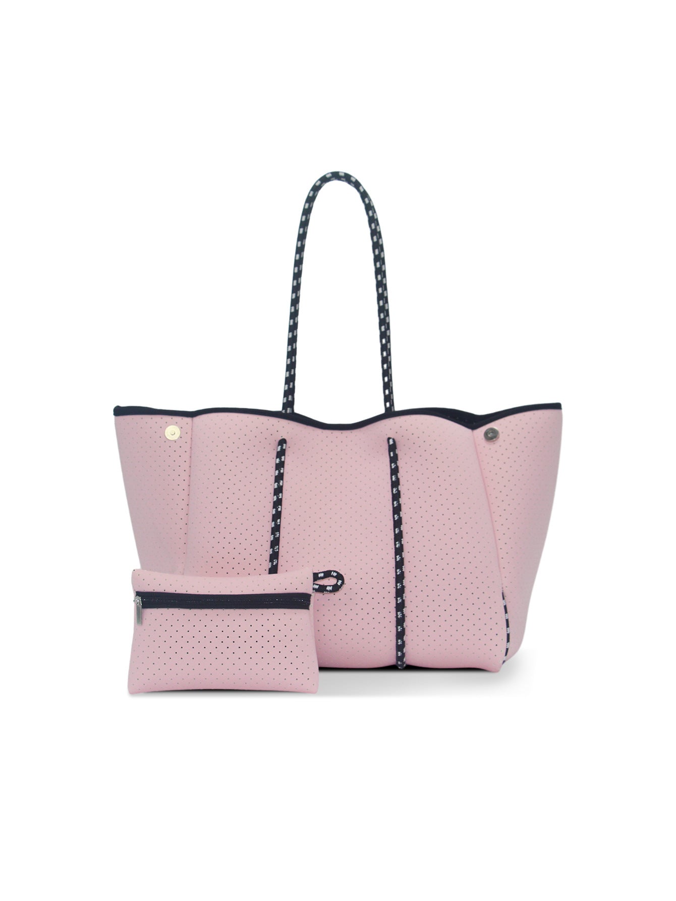 Bolso de playa portátil negro impreso con estampado de leopardo, viaje de ocio