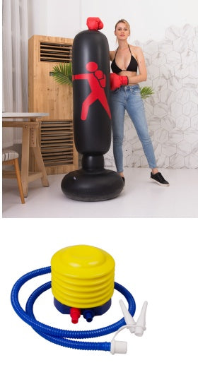 Sac de boxe gonflable, sac de sable sur pied