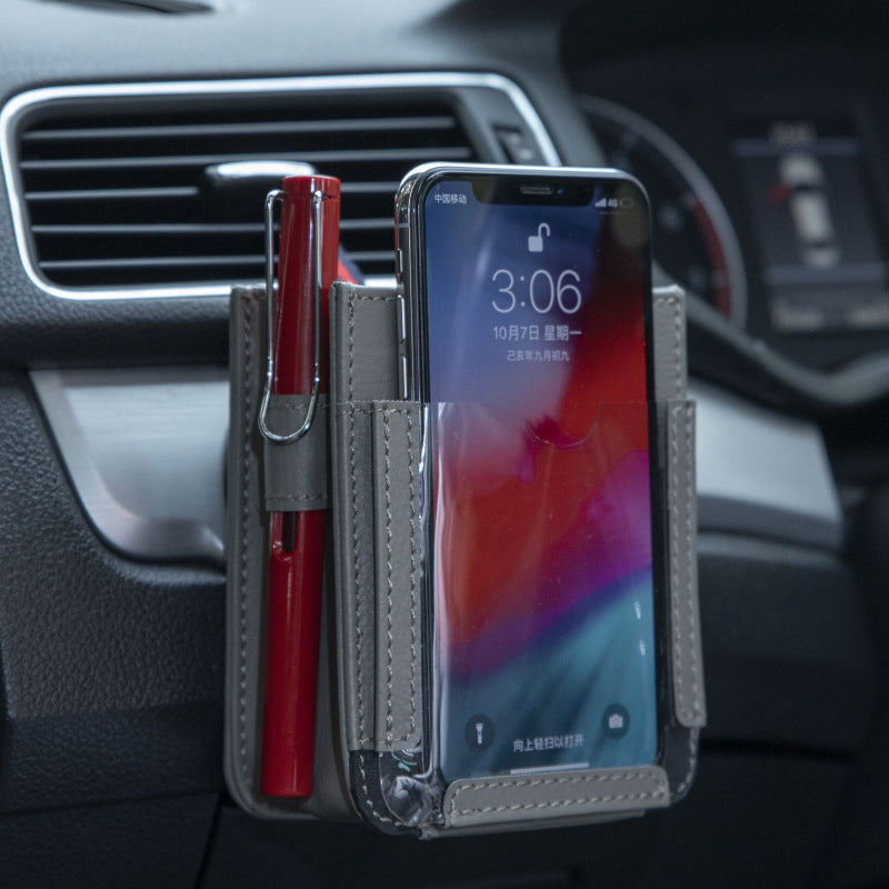 Bolsa multifuncional para guardar el teléfono en el coche
