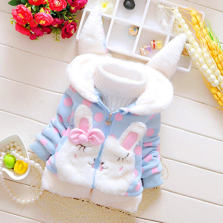 Manteau épais à capuche pour bébés et enfants