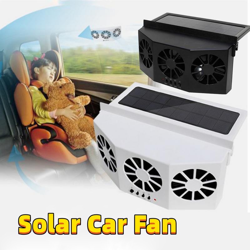 Ventilateur de voiture fenêtre solaire alimenté par le soleil voiture Auto évent système de refroidissement frais ventilateur de radiateur ventilateur de refroidissement économie d'énergie refroidisseur de style de voiture