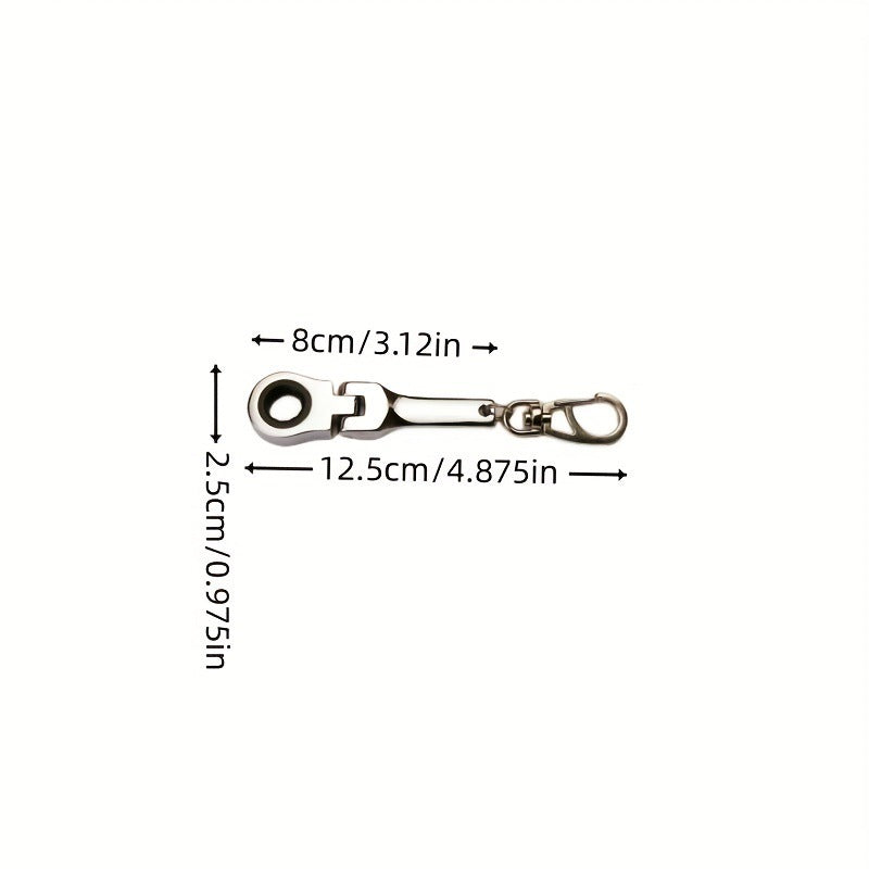 Ratchet Creative Anti Loss Hanging Buckle Wrench Keychain