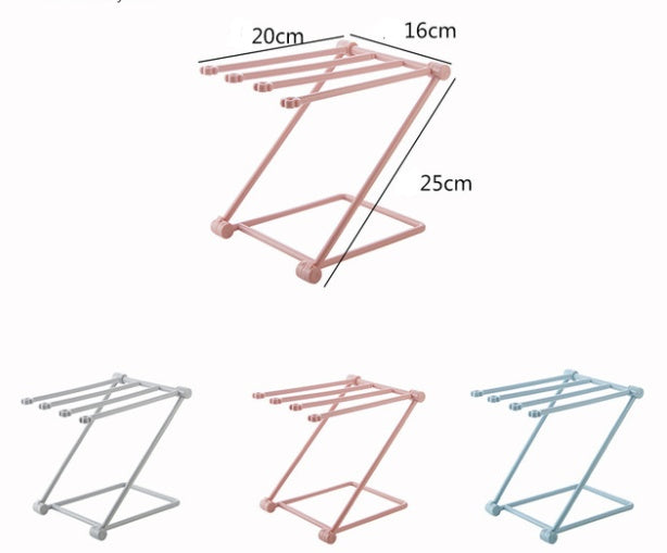 Étagère pliable pour torchons, accessoires de cuisine, organisateur de gadgets 