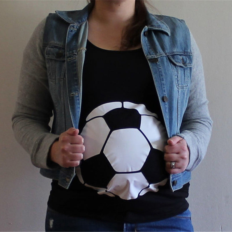 Maternidad con estampado de manos divertidas