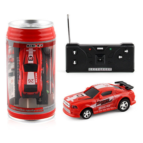 Coke Can Mini RC Car Radio Télécommande Micro Racing Car 4 Fréquences