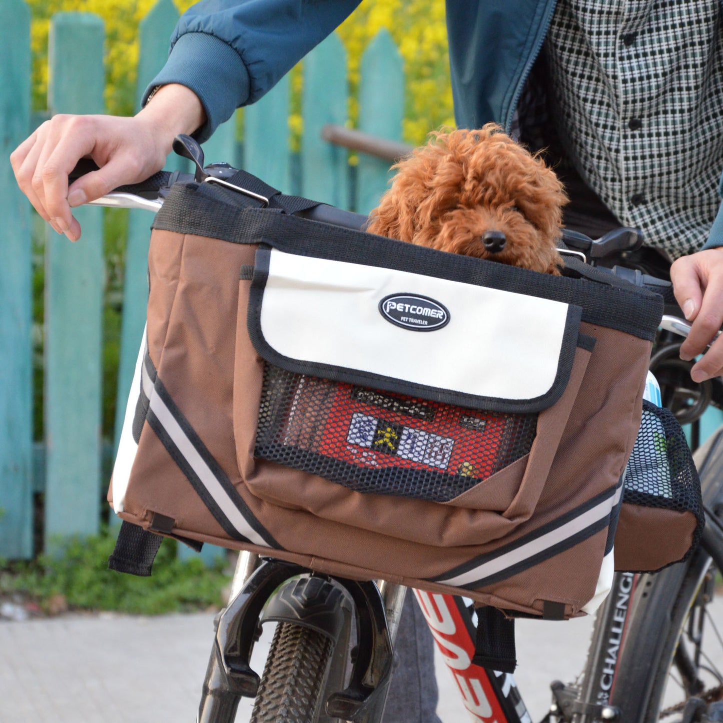 Porte-vélo pour animaux de compagnie, sac de vélo pour chien et chat, panier amovible sur guidon, panier avant pour petit chat et chien