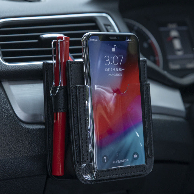 Bolsa multifuncional para guardar el teléfono en el coche