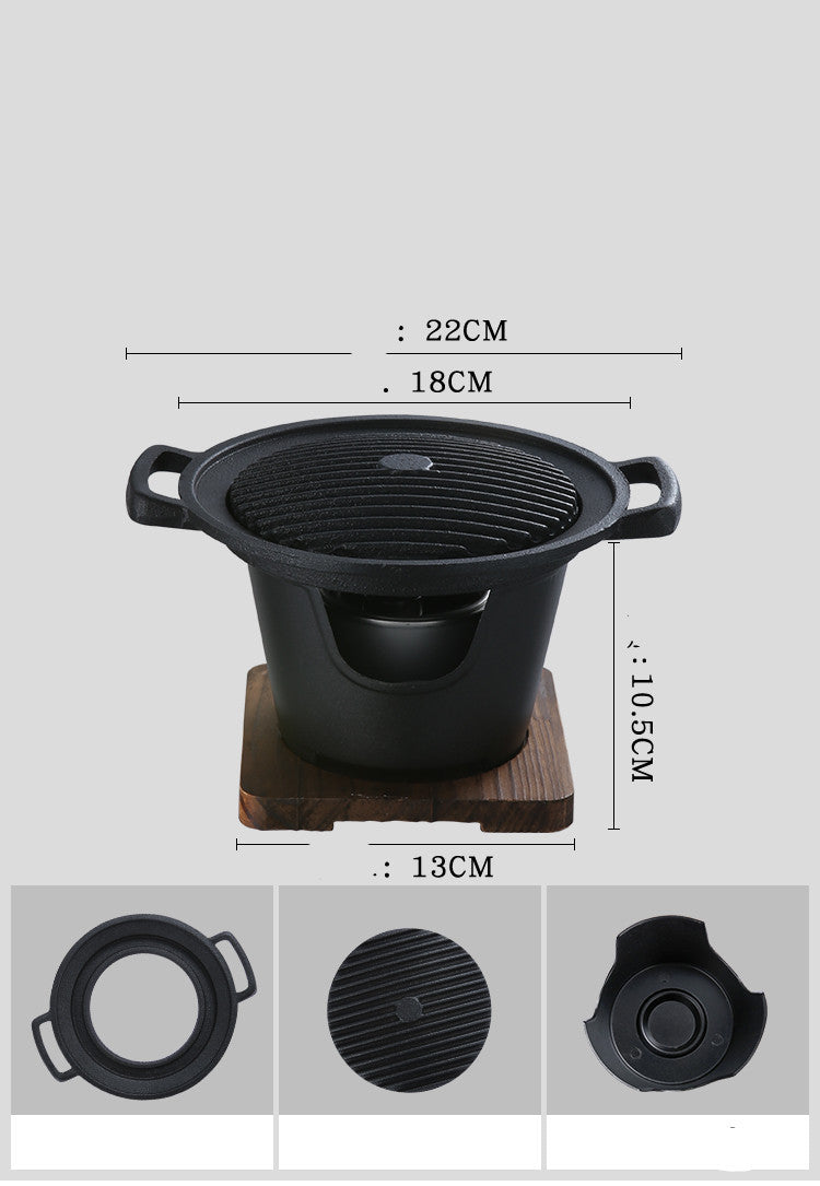 Petit gril de Barbecue antiadhésif pour aliments, petit gril d'intérieur domestique
