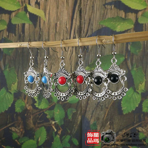 Boucles d'oreilles à petits bijoux de style ethnique bohème