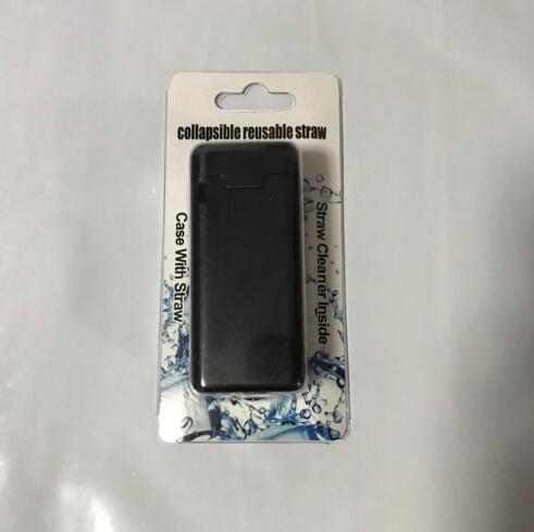 Paille de poche en acier inoxydable, réutilisable, Portable, livraison directe 