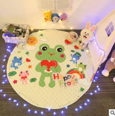 Tapis de rangement pour voiture en coton, modèles d'explosion Ins, tapis de rangement pour jouets, sortie ronde, tapis d'escalade pour enfants, sac de rangement