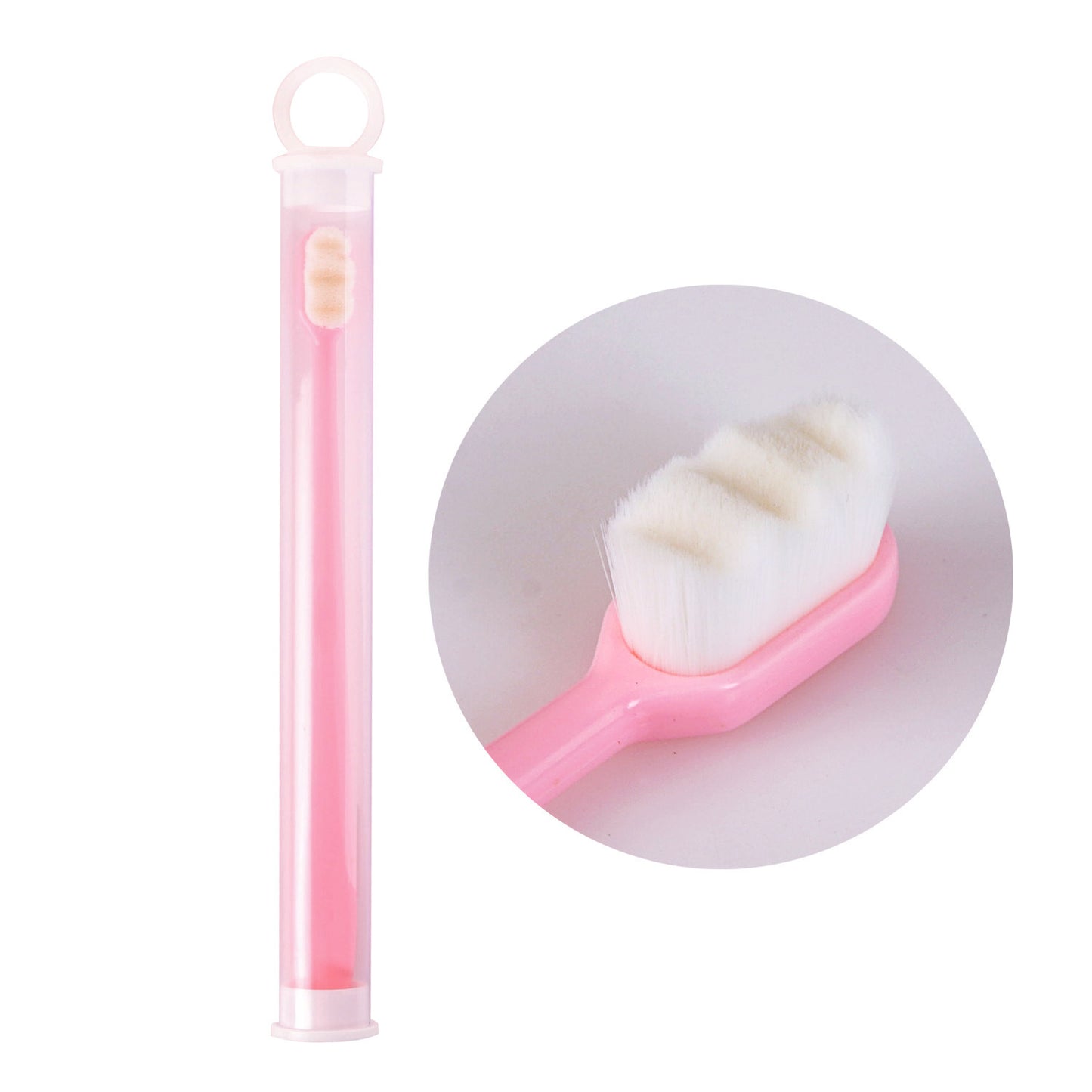 Brosse à dents Ultra-fine, poils Super doux, nettoyage en profondeur, Portable, outils de soins bucco-dentaires, nettoyage buccal, voyage