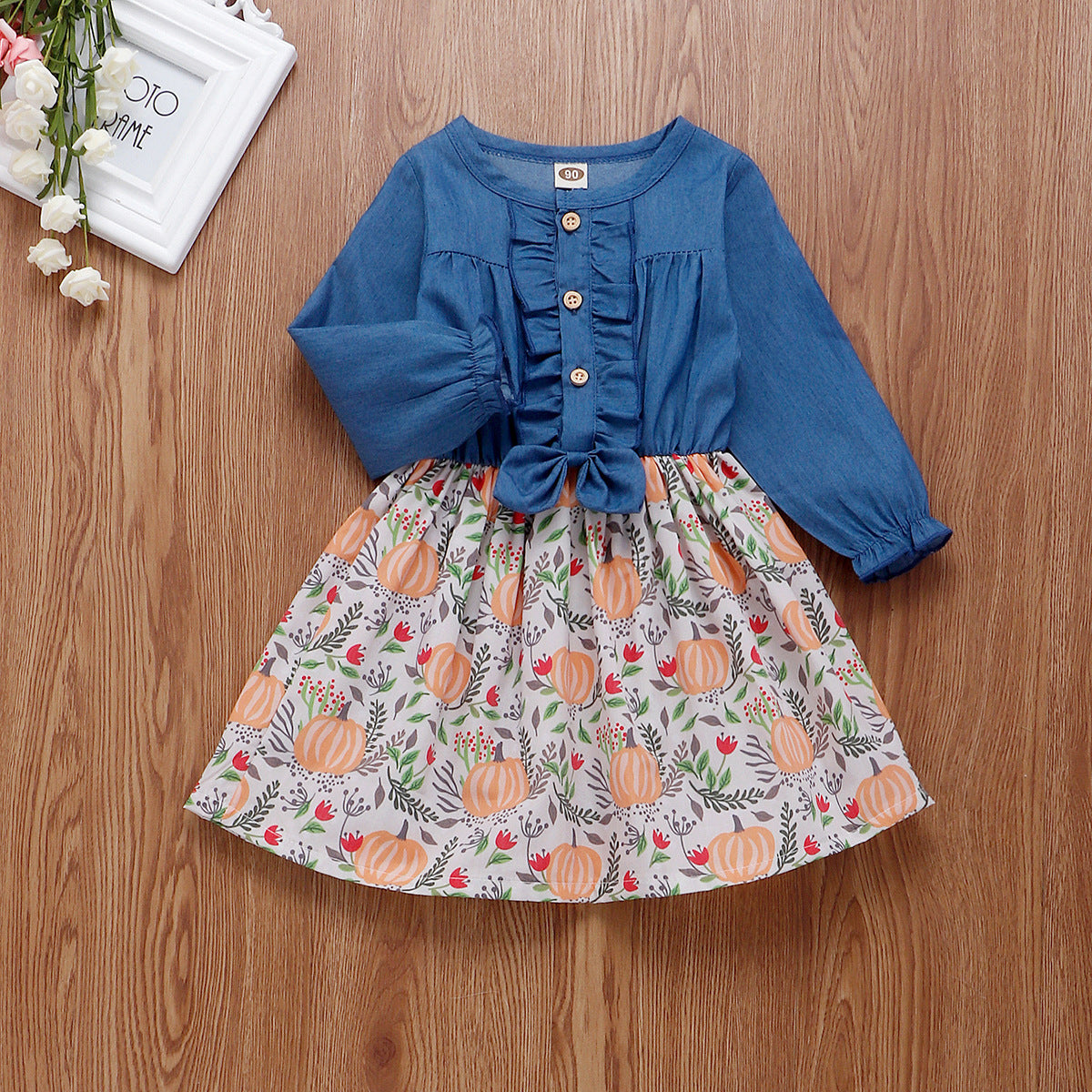 Robe patchwork en jean 