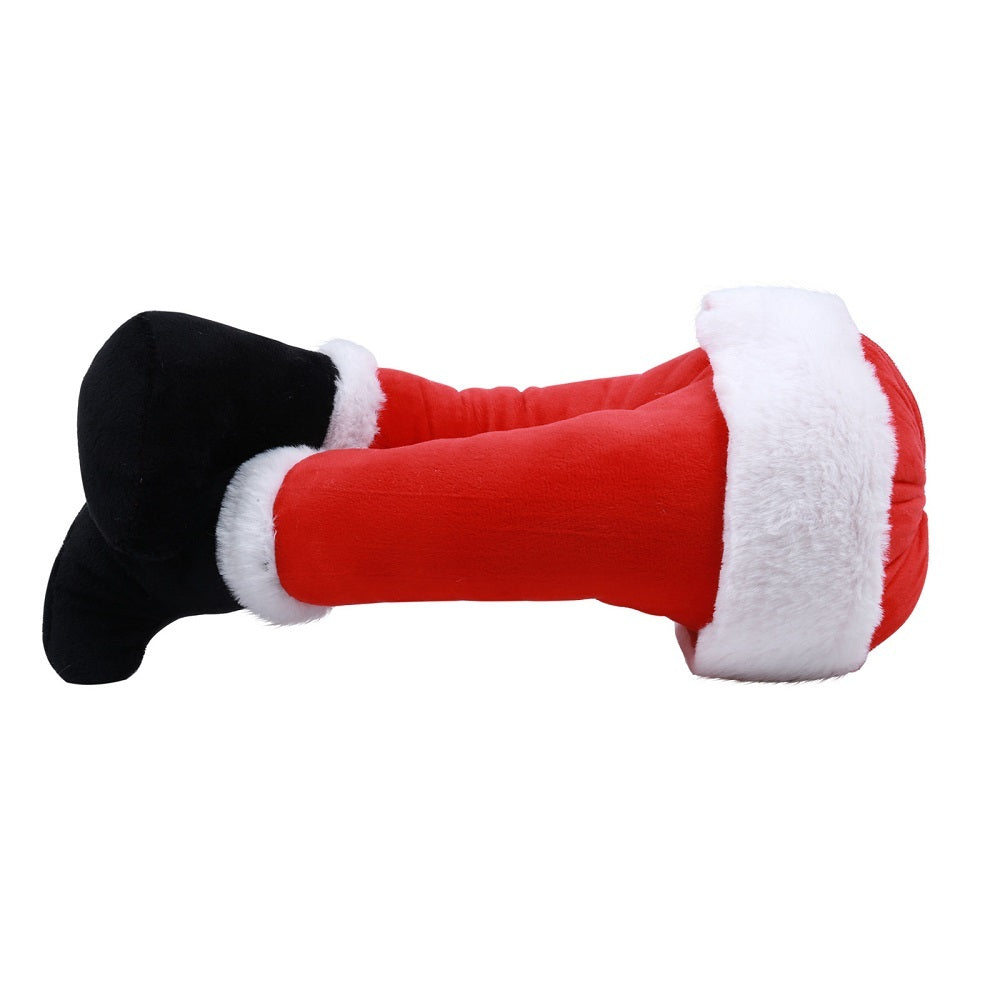 Décoration de jardin Jambes d'elfe le jour de Noël