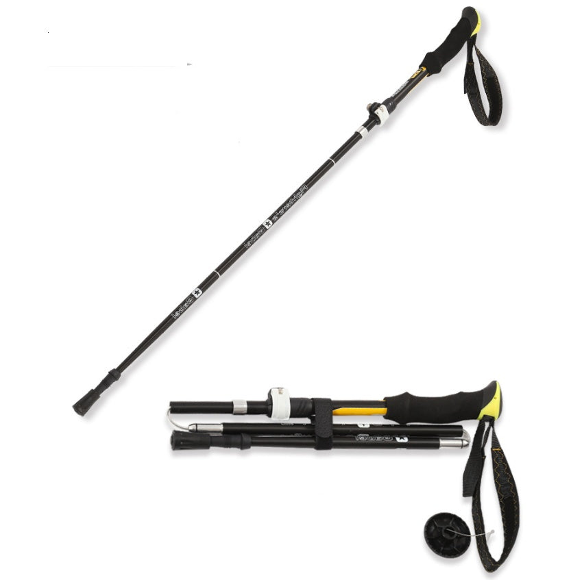 Bastón de trekking telescópico plegable