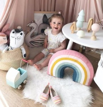 Ins – oreiller arc-en-ciel super doux, produit unique, jouets pour bébé, décoration de la maison
