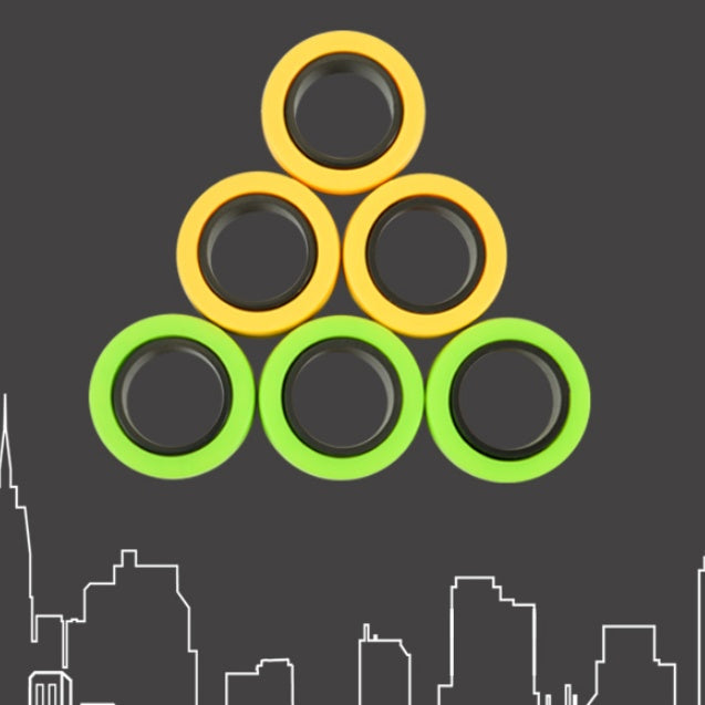 Anillo giratorio de dedo magnético