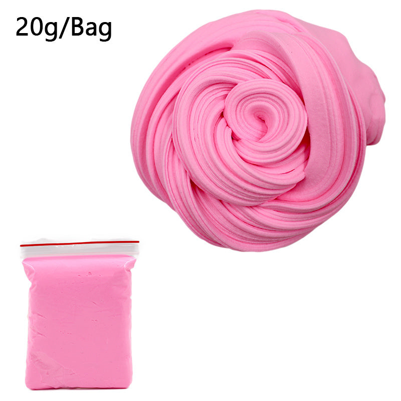 Suministros de bolas de arcilla de espuma esponjosa para niños, abalorios de algodón suave y ligero, Kit de fruta, artesanía en la nube, juguetes antiestrés