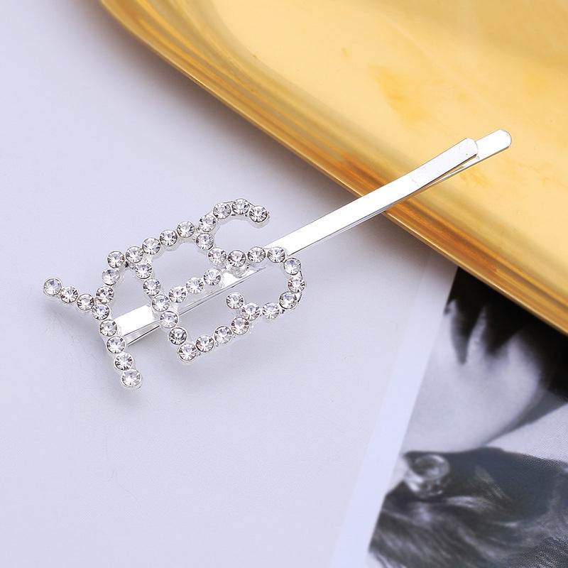 Letra Clip lateral Flequillo Diamante de imitación