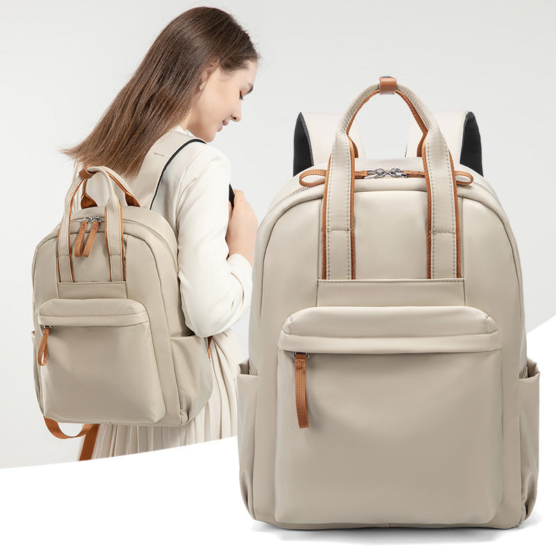 Mochila para ordenador Commuter de 14 pulgadas, mochila sencilla de tela Oxford que combina con todo, bolsa de viaje de gran capacidad